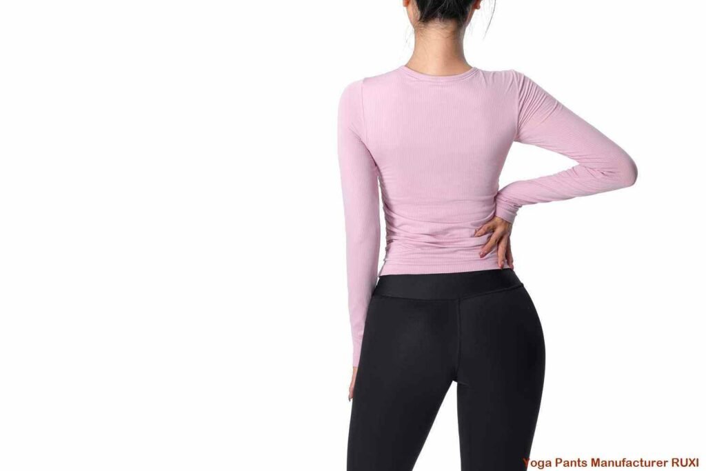 Camisetas de yoga de manga larga